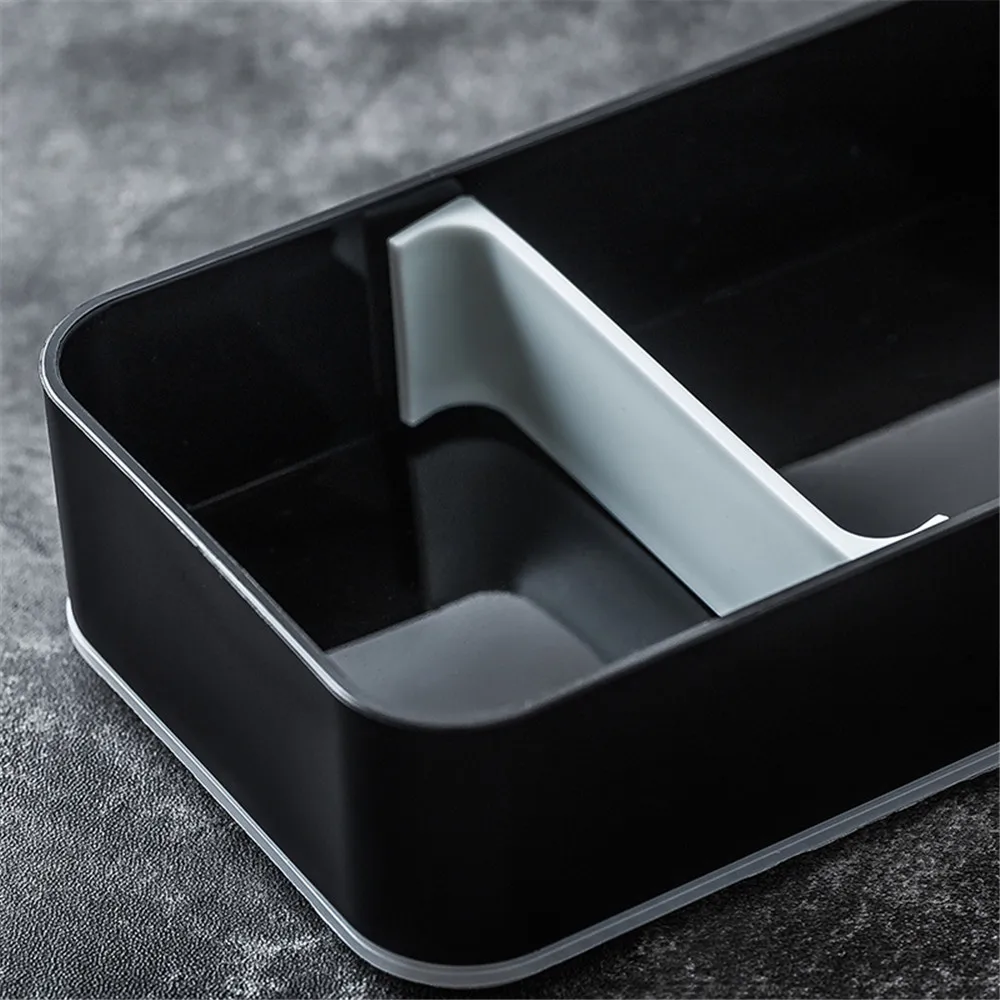 Японская портативная коробка для завтрака Bento черный двухслойный термоконтейнер
