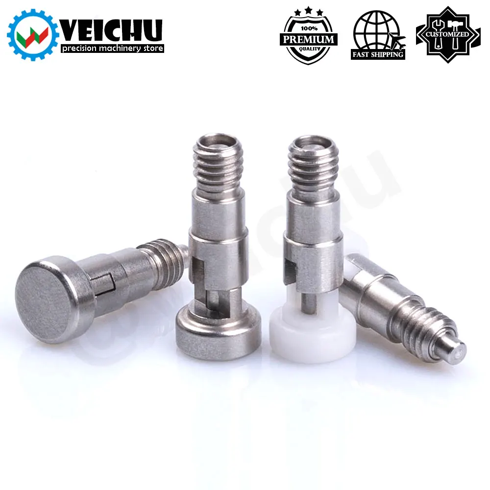 

VEICHU M6 Thread VCN240 Spring Loaded Indexing Pin Stainless Steel Quick Locking Dowel Self-Locking Mini Indexing Plungers