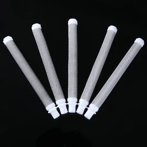 Сетчатый безвоздушный краскообразный фильтр для пистолета-распылителя, 5 шт.компл., 60 сетчатых элементов для Wagner, прямой штекер из нержавеющей стали, фильтр-сетка