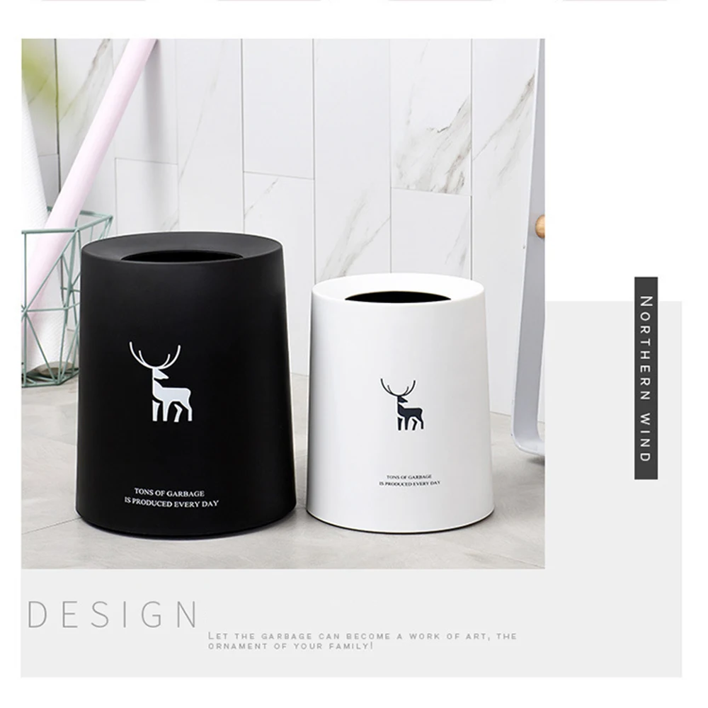 Спальня кухня офис минималистский Творческий мусорный бак японский Туалет