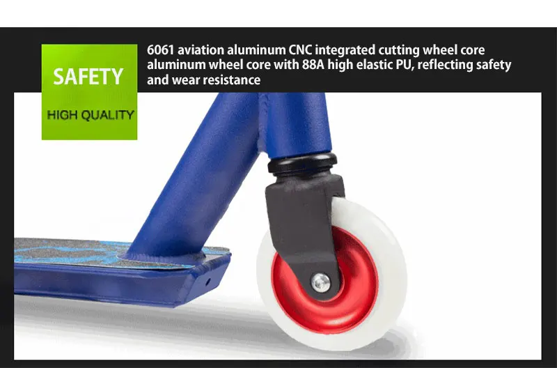 Уличный скутер для взрослых Портативный легкий Электрический детей прочный