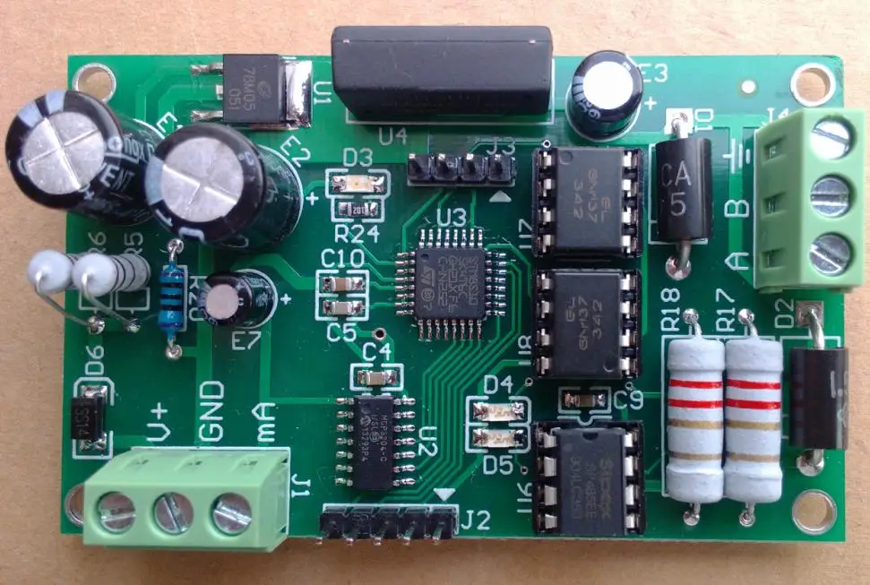 

Аналоговый входной модуль сбора приборов MODBUS RTU, 4-20 мА до 485 ии
