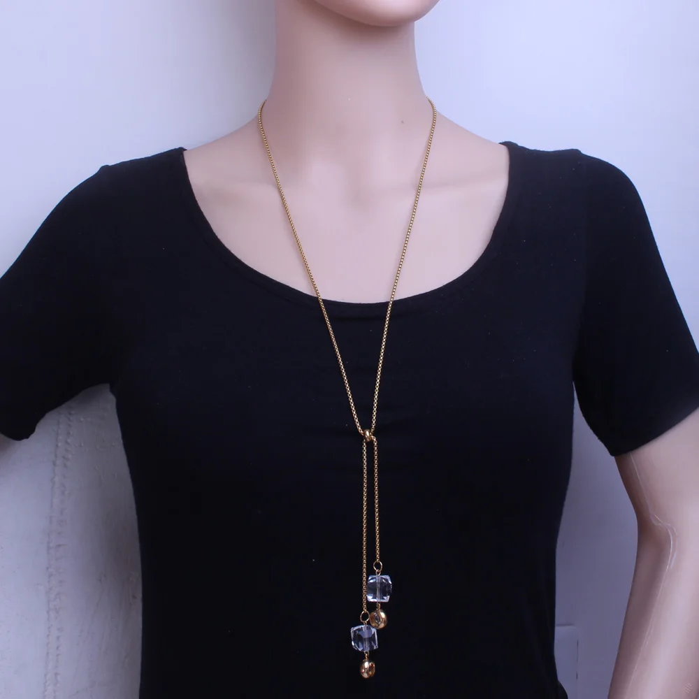 Модное кольцо из нержавеющей стали праздничная бижутерия для женщин 85 см длинная