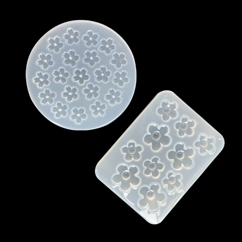 

Small Flowers Crystal Epoxy Resin Mold Earrings Jewelry Silicone Mould DIY Crafts Decorations Casting Tool