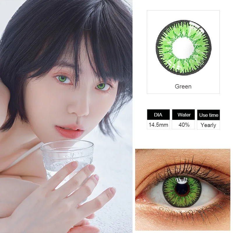 1 пара цветные линзы красивые зрачок глаз карандаш для Карандаш контактные