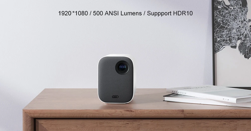 Xiaomi Mijia портативный мини проектор DLP 1920*1080 поддержка 4K 3D WiFi ТВ без экрана Full HD проектор для домашнего кинотеатра