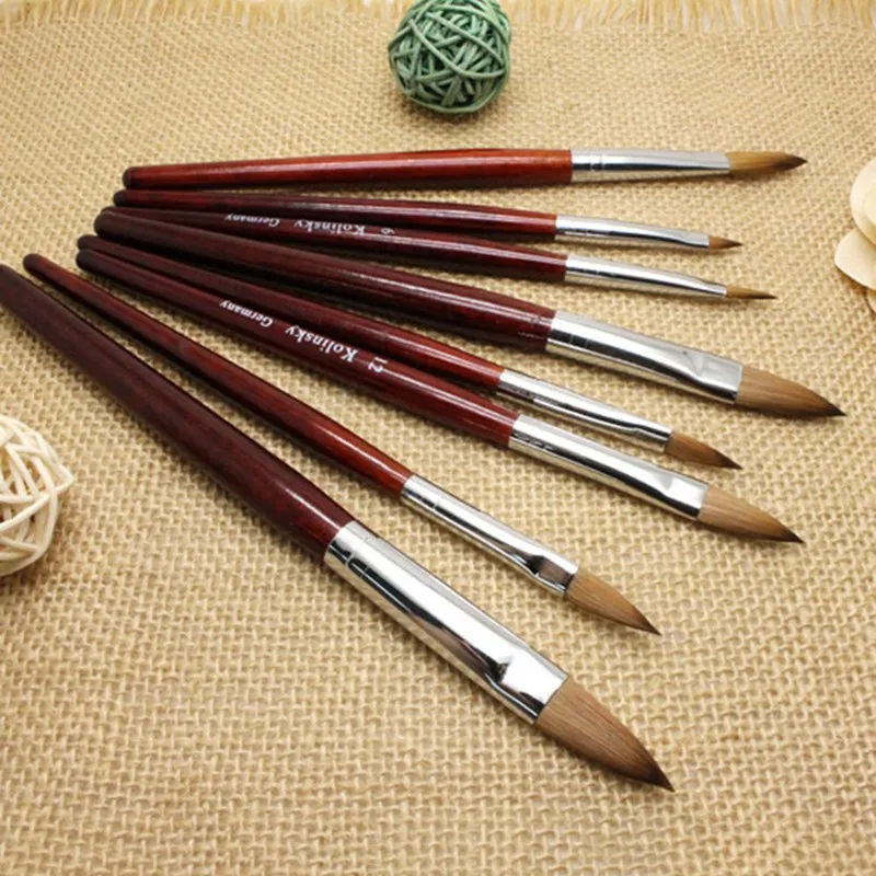 1 шт. колонковая акриловый Фрезер для ногтей cо шлифовальными искусство кисти нет.