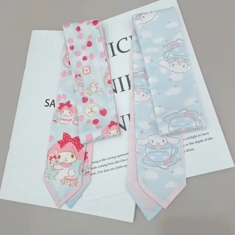 

My Melody Anime Girl Scarf Cartoon Multifunctional Streamer Luxury Brand Girl Bag Ribbon Hair Band Hair Accessories Hair Tie