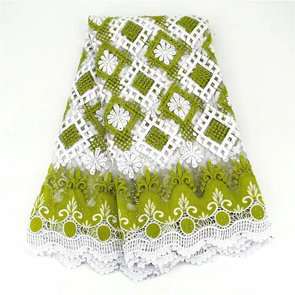 

African Lace Fabric With stones 2020 High Quality nigerian French Mesh Lace Fabric For Party Dress Sewing