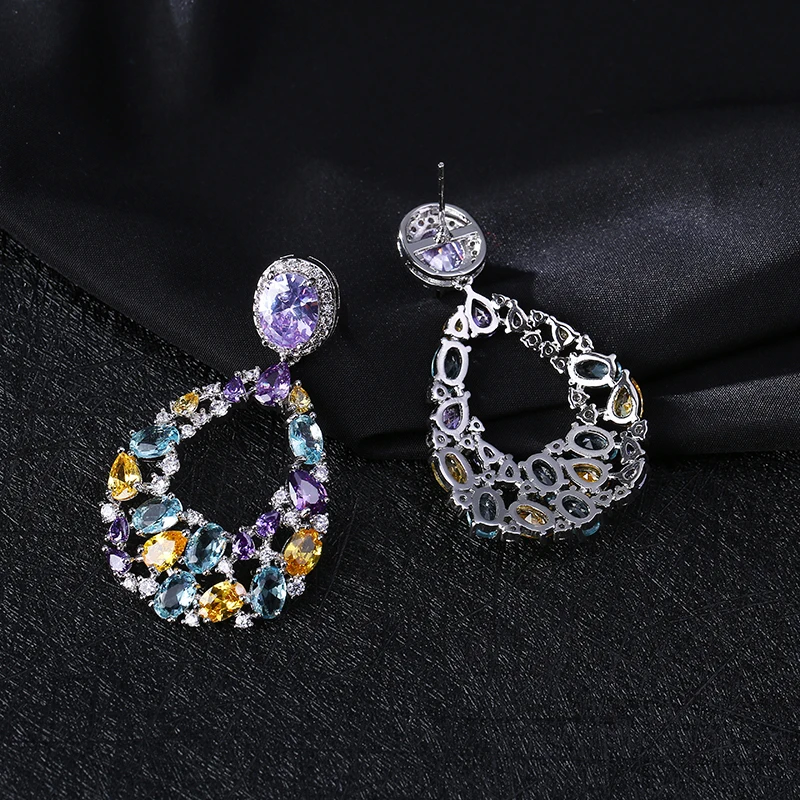 GAOLA новый дизайн серьги с цветами в форме капель для свадебной вечеринки