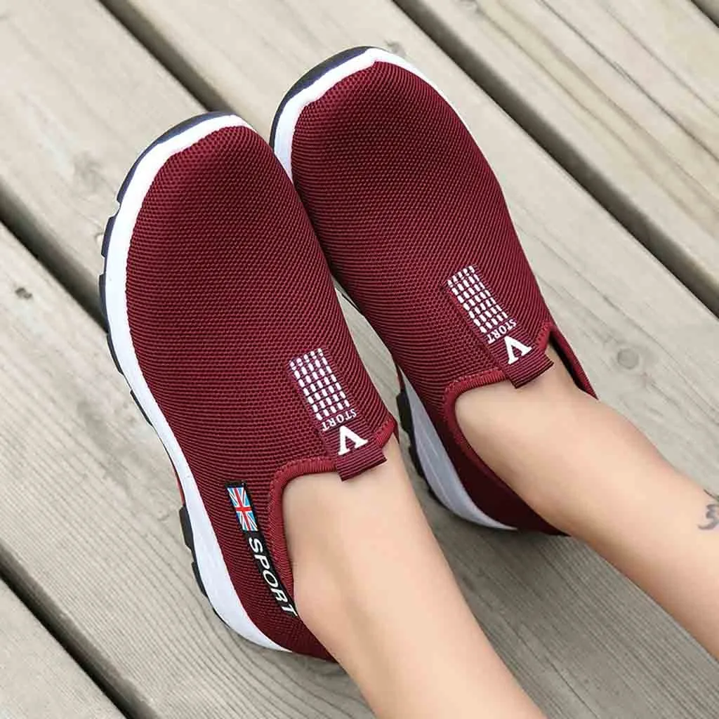 Женские кроссовки для походов Повседневная сетчатая дышащая обувь женские