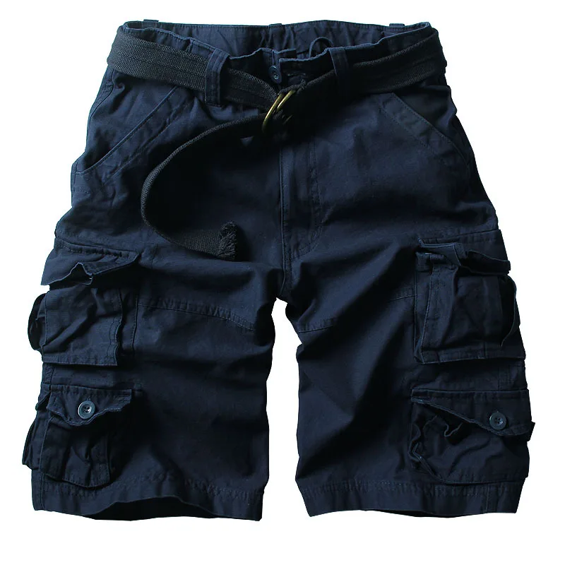

Ready Stock Summer Hot High Quality Mens Cargo Shorts Multi-pocket Cotton Men Short Pants Workout Bermuda Shorts ( Free Belt )