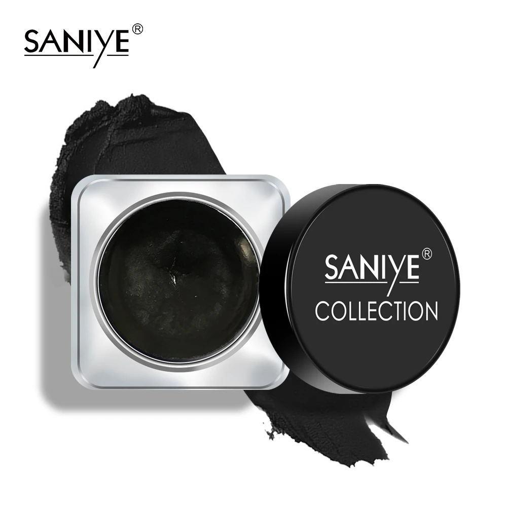 SANIYE фирменный черный гель-подводка для глаз с кисточкой долговечная Водостойкая