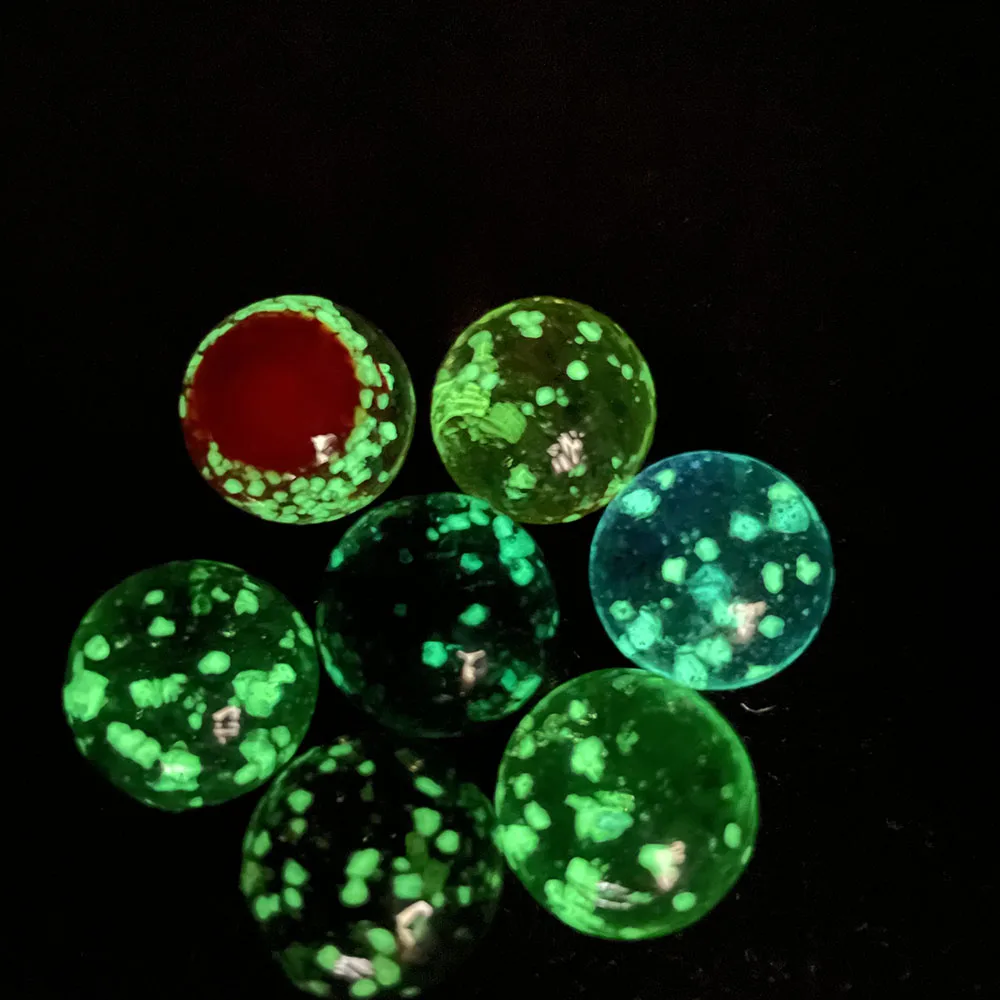 10 Pcs 16mm Of Luminous Glass Ball Cream Console Game Pinball Machine Cattle Small Marbles Pat Toys Parent-child Beads | Игрушки и хобби