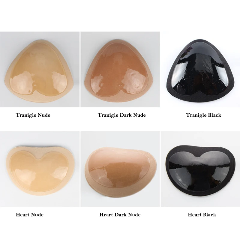 Женская Черная грудь пуш ап прокладки купальник лифтинг соски силиконовый