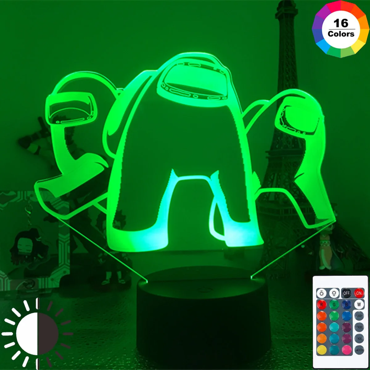 

Among Us 3D Lamp Hot Game LED Night Light Home Party Holiday Atmosphere Decor Atmosphere Bedside Nightlight Gift for Kids