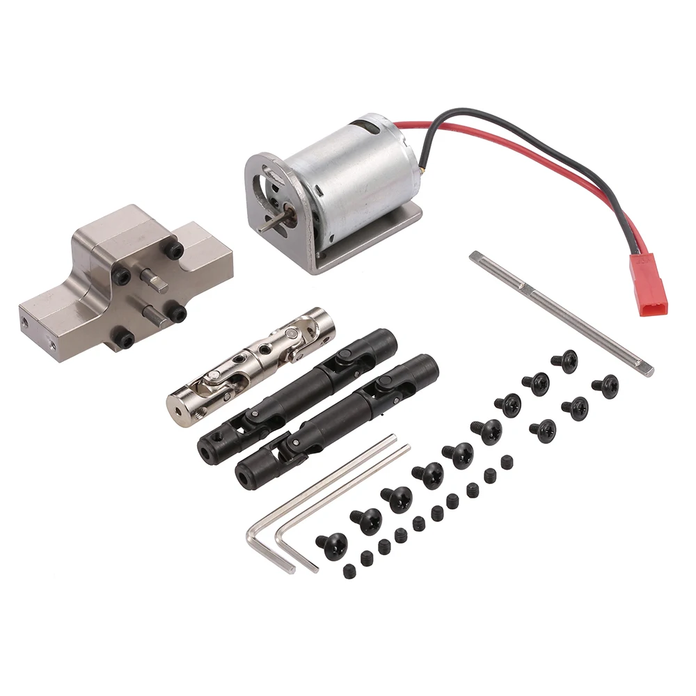 370 Матовый двигатель и трансферный металлический редуктор в сборе для WPL B14 B16 JJR/C