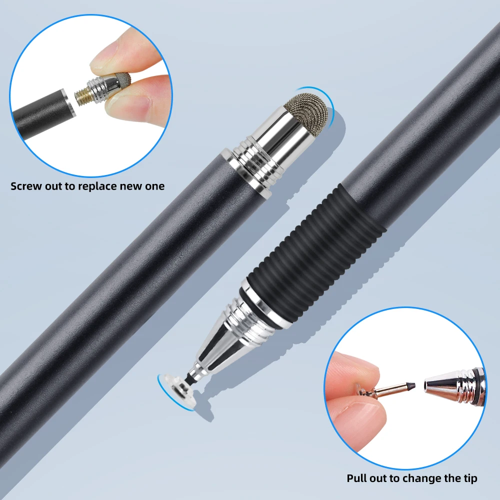 fonken stylus pen for android phone screen pen tablet pen for drawing touch pen for tablet 2in1 stylus for smartphone notebook free global shipping