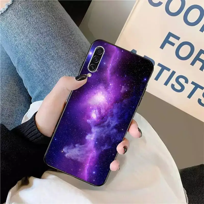 

Interstellar Purple Space Star universe Phone Case For Samsung S 9 10 20 A 10 21 30 31 40 50 51 71 s note 20 j 4 2018 plus
