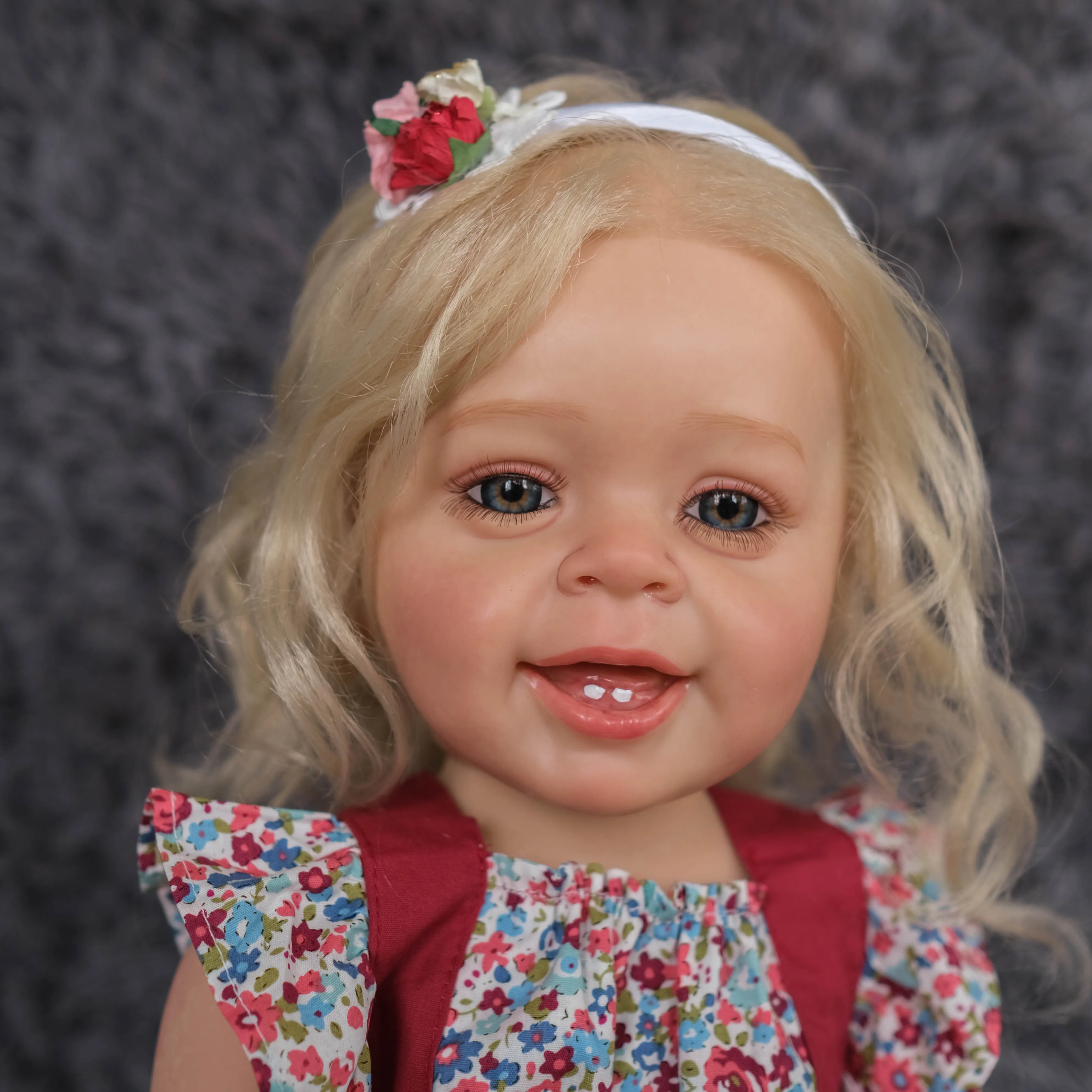 Кукла реборн npk55 см силиконовая Реалистичная кукла янника с ручной детальной