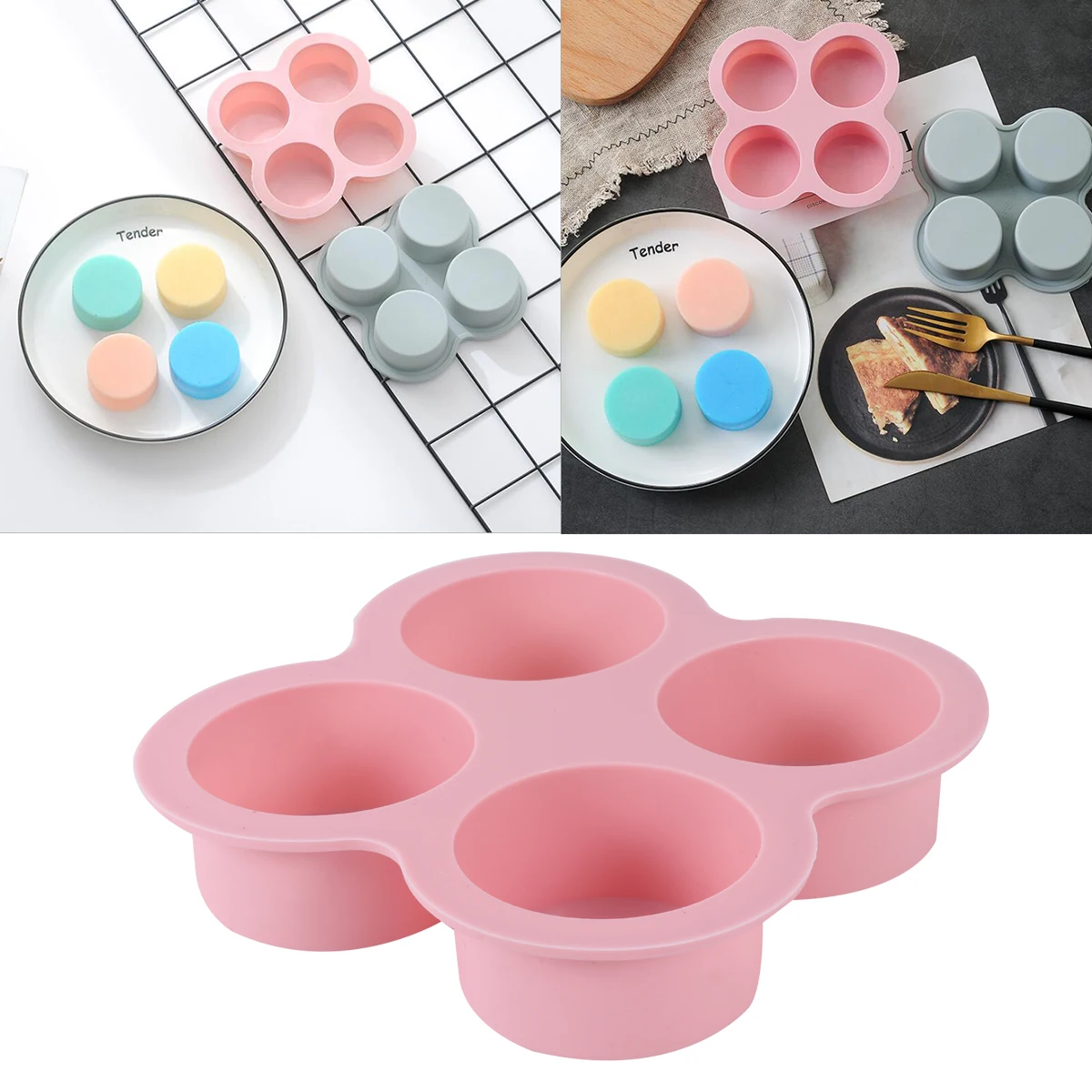 2 шт. форма для мыла 4 сетки силиконовая цилиндрическая ароматическая выпечка