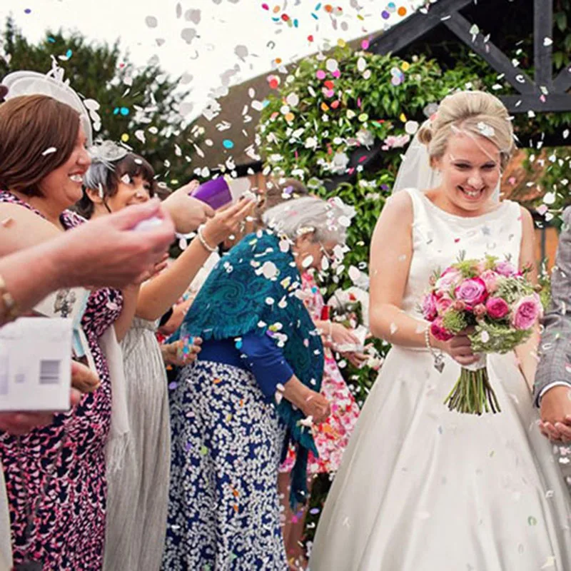 2 шт смешанные цвета розового золота с треугольными чашечками-поп Конфетти