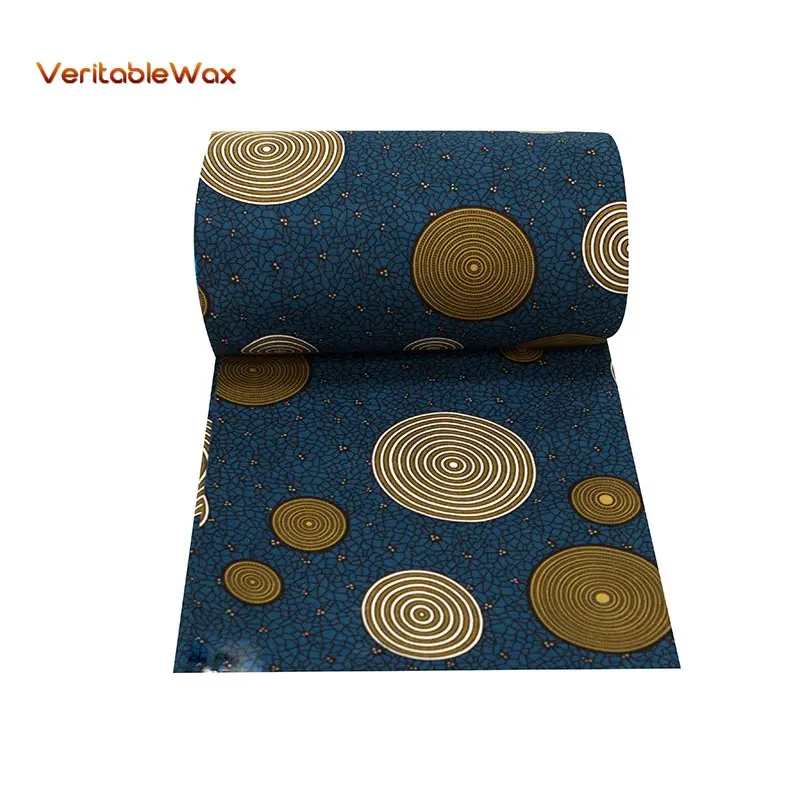 Африканская анкарская полиэфирная восковая ткань с принтом veritableWax Высокое