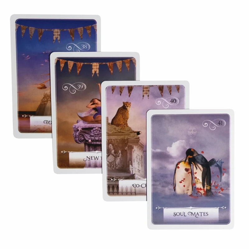 

Wisdom of the Oracle Divination Cards 52-Card Deck Tarots English Version Family Party Board Game