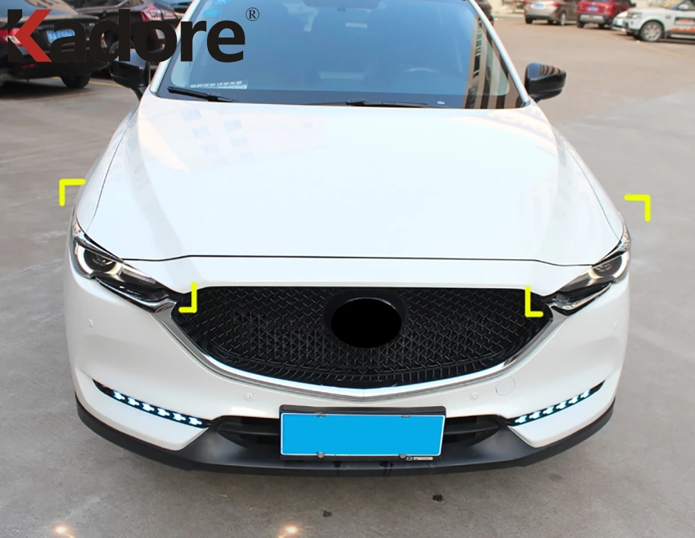 Для Mazda CX 5 CX5 2017 2018 2019 2020 KF ABS хромированный передний головной светильник крышка