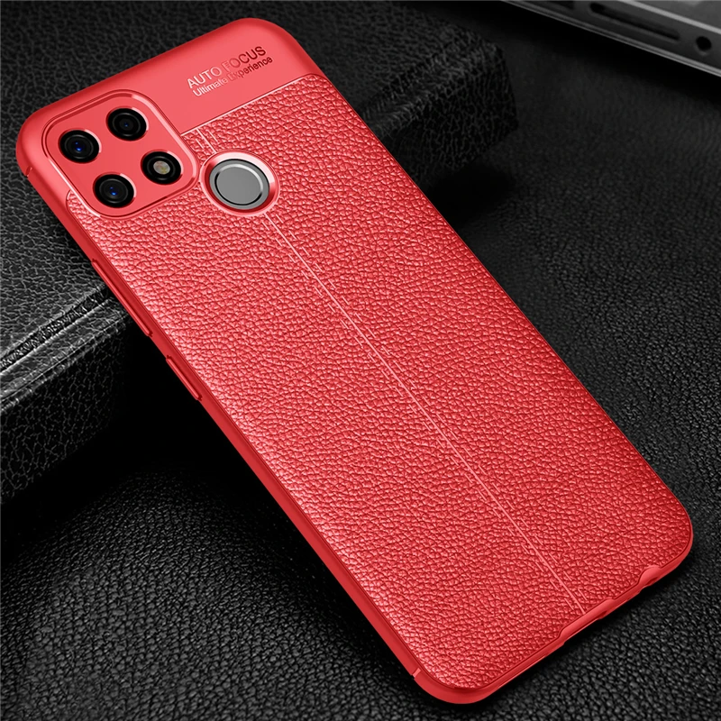 for oppo a15 case cover luxury leather soft silicone shockproof tpu bumper back cover for oppo a15 phone case for oppo a15 2020 free global shipping