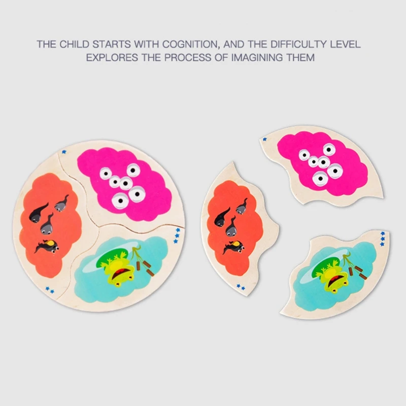 57EE DIY головоломка для малышей Монтессори образовательный процесс эволюции