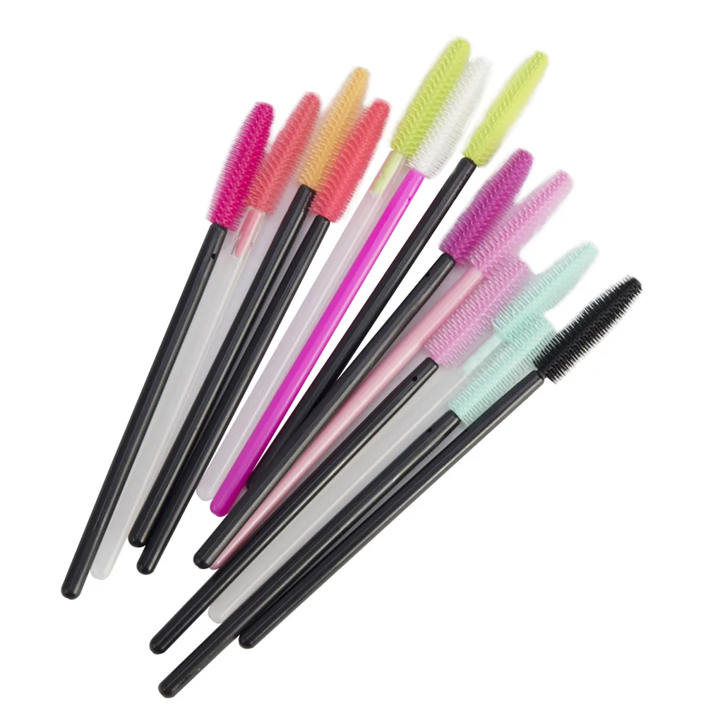 

Disposable Silicone Gel Eyelash Brush Comb Eye Lashes Mascara Applicator Wands Makeup Professional Makeup Beauty Tool For Women