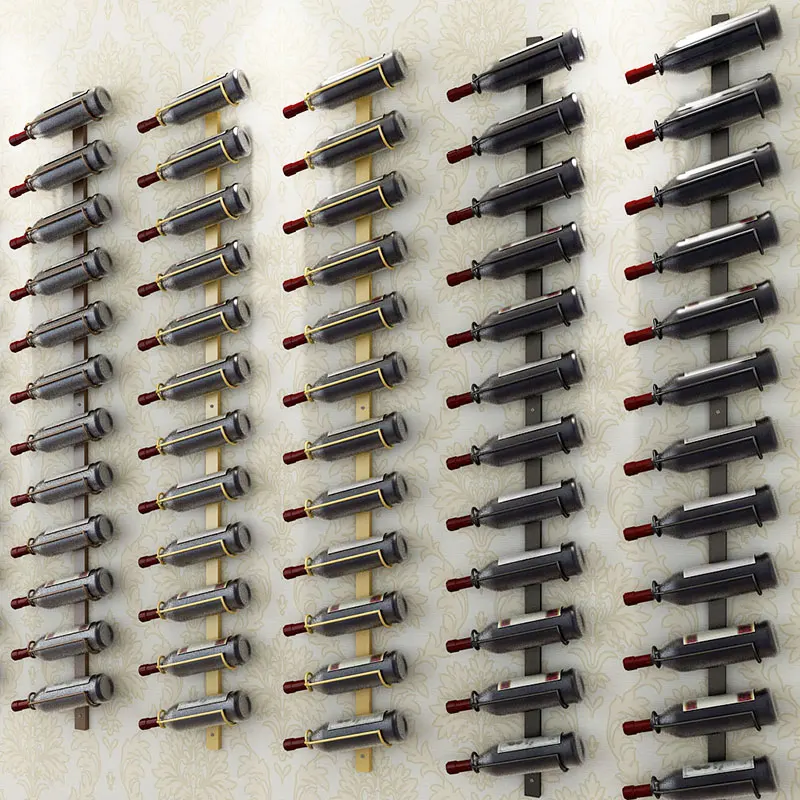 Современный Железный настенный держатель для вина простой подвесной железный