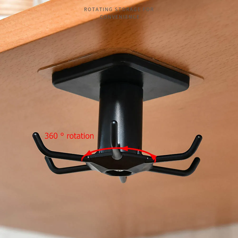 Вращающийся на 360 градусов пластиковый крючок универсальный держатель для
