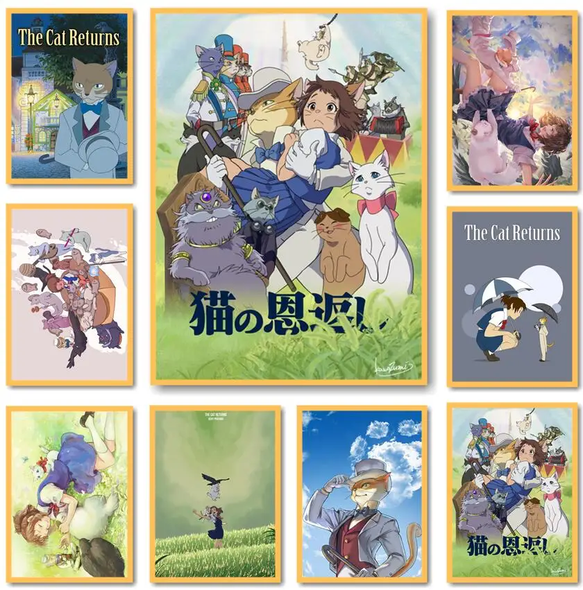 

12 Designs The Cat Returns Whitepaper Poster HomeDecal Painting Wall Sticker