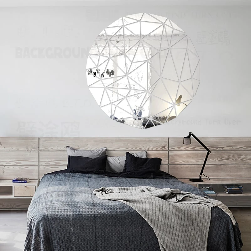 Мягкие зеркальные настенные наклейки для украшения комнаты домашний декор