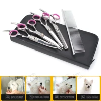 6pcs 6 professional cat pet dog grooming scissors shear hair cutting set curved tool kit usa store fast shipping