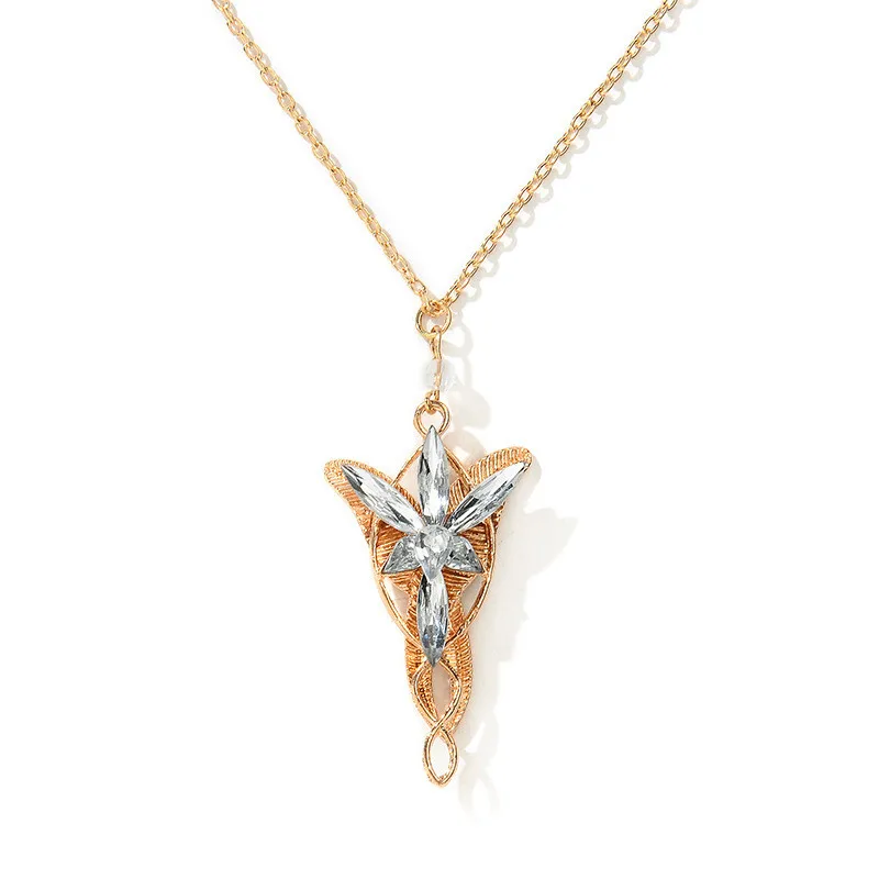 Ожерелье Arwen Evenstar Elfstone Elessar Арагорн Галадриэль эльфы принцесса кулон с фианитами