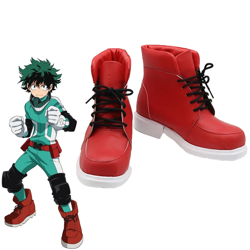 Costumebuy My Hero academic Boku no Hero Akademia Deku cosplay Izuku Midoriya красная маскарадная Обувь Аксессуары для ботинок реквизит для Хэллоуина