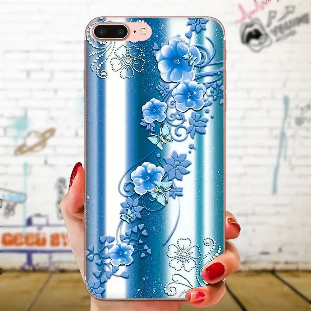 as picture Для Xiaomi Redmi Mi 4 7A 9T K20 CC9 CC9e Note 7 9 Y3 SE рro рrime Go Play ТПУ коробка звонка цветок с кристаллами стразами - Цвет: as picture