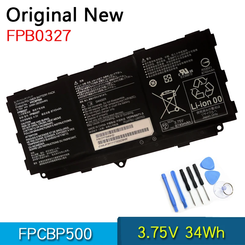 

Новый оригинальный аккумулятор FPCBP500 FPB0327 для ноутбука FUJITSU 1ICP6/60/71-3 3,75 в 34Wh