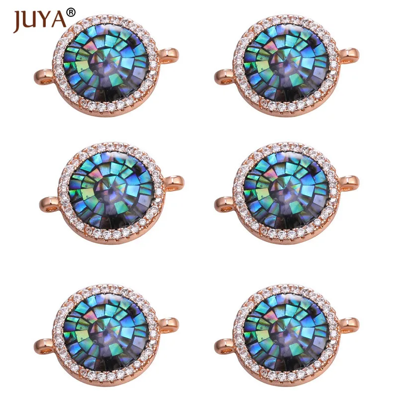 Fashion High Quality Copper Micro Pave Zircon Rhinestone Evil Eye Charms Connectors Jewelry Making Findings | Украшения и