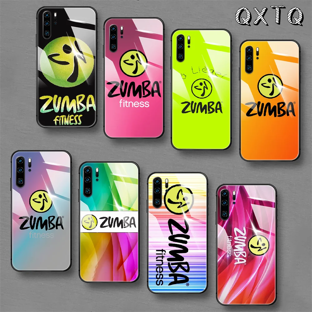 

Zumba Fitness Gym Dance Tempered Glass Phone Case Cover For Huawei Honor Mate P 8 9 10 20 30 40 A X I Pro Lite Smart 2019 Pretty