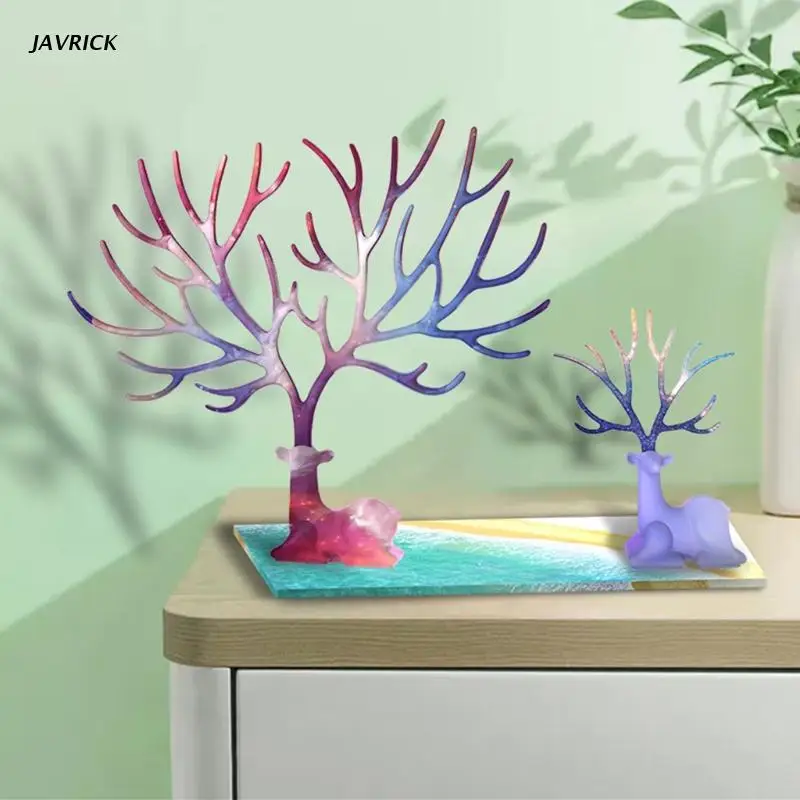 

DIY Rectangle Serving Board Crystal Epoxy Resin Mold Coaster Tray Silicone Mould