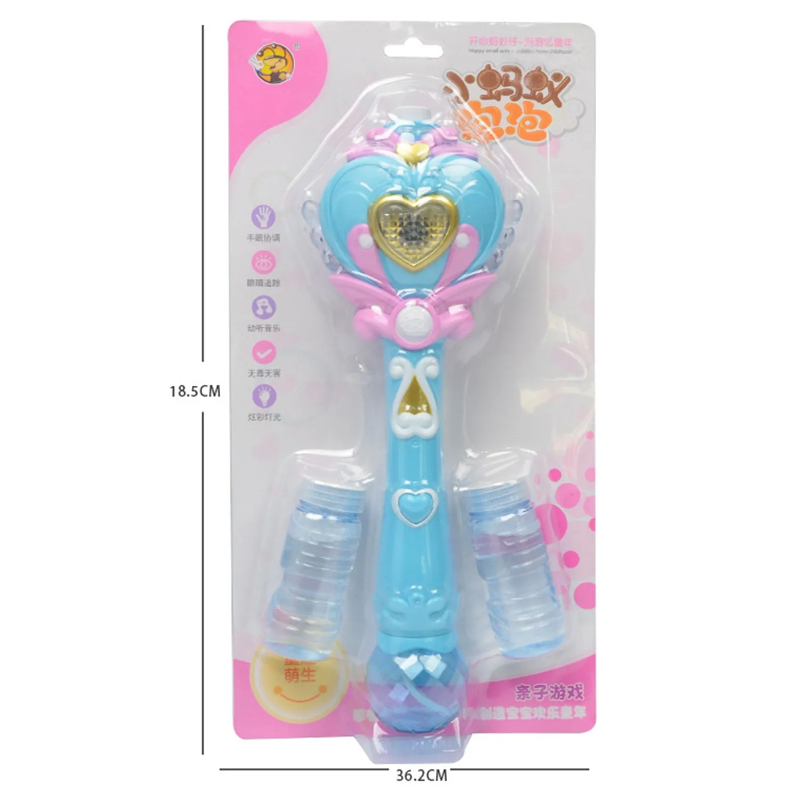 

Bubble Machine Toys Fairy Stick Magical Girl Glow Musical Parent-Child Toy Fille Magique Beach Fidget Toy Pop Up For Children
