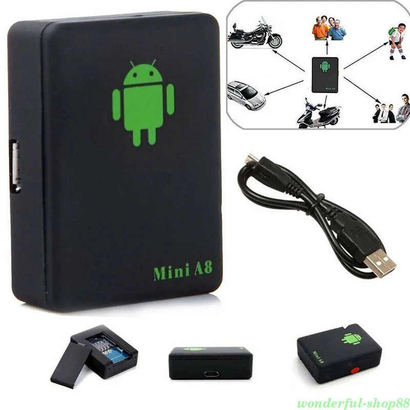 Мини GPS трекер водонепроницаемый Глобальный автомобиль A8 GSM/GPRS автомобильный для