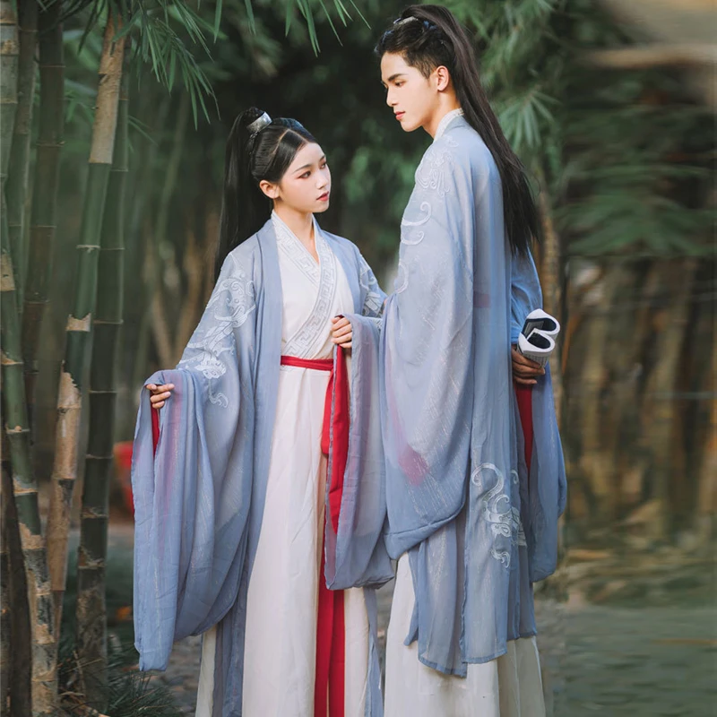 

Женское классическое танцевальное платье Hanfu, сценическая одежда с длинным рукавом и вышивкой, костюмы Tang, DNV12457