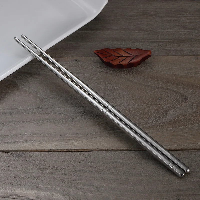 

1Pair baguette chinoise chopsticks set Non-slip Stainless Steel Chop Sticks Set Reusable chopsticks Chopsticks Food Sticks sushi