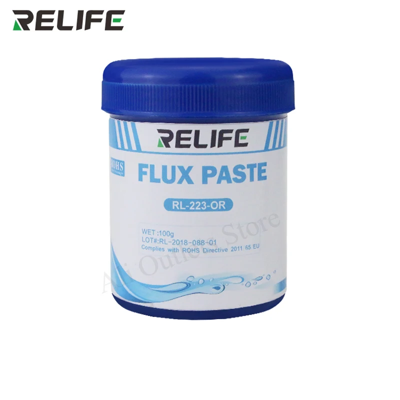 

RELIFE RL-223-OR Solder Flux Paste For Motherboard PCB SMT BGA Reballing Iron Welding Tin Rosin Based Repair no-clean rosin