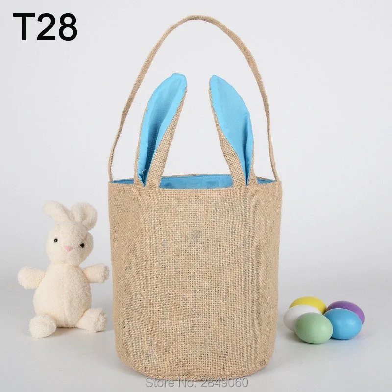DIY Милая Пасхальная корзина кролика 100 шт./лот для детей яйцо конфеты ведро Кролик
